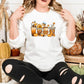 Autumn Jumper, Vintage Fall Sweater, Pumpkin Coffee Cups Autumn Crewneck Sweatshirt, Halloween Season Clothing, Unique Outfit