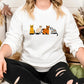 Halloween Ghost Cats Sweatshirt, Cute Black Cats Printed Sweater, Witchy Halloween Jumper, Spooky Season Crewneck, Cat Lover Halloween Gifts