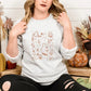 Halloween Doodles Sweatshirts, Halloween Ghost Pumpkins Printed Crewneck Jumper, Autumn Fall Unisex Easy Fit Sweaters, Halloween Party Gifts