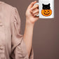 Cute Halloween Cat Printed Mugs, Cat Sneaking Halloween Pumpkin Coffee Mugs, Halloween Party Mug, Ice Coffee Mugs, Cat Lovers Halloween Gift