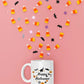 Happy Halloween Mugs, Halloween Doodles Heart Printed Mugs, 11oz White Ceramic Tea Cups, Family Matching Mugs, Fall Halloween Night Gifts
