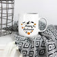Happy Halloween Mugs, Halloween Doodles Heart Printed Mugs, 11oz White Ceramic Tea Cups, Family Matching Mugs, Fall Halloween Night Gifts
