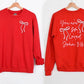 You Are So Loved Sweatshirt, Christian Bible Verse Sweatshirt, Valentines Day Coquette Front and Back printed Sweater, Valentine Day Gifts