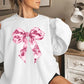 Valentines Day Coquette Bow Sweatshirt, Retro Valentines Day Crewneck Sweater, Heart Bow Valentines Day Sweater for Women, Valentine Gifts