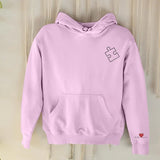 Embroidered You Complete Me Heart Puzzle Hoodies, Couple Matching Valentines Day Hoodie, Custom Heart Puzzle Valentine Jumper, Gifts for Him