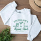 Luxury Bachelorette Crewneck Sweatshirt, Custom Embroidered Bridal Party Sweater, Personalised Social Club Jumper, Bachelorette Party Gifts