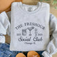 Luxury Bachelorette Crewneck Sweatshirt, Custom Embroidered Bridal Party Sweater, Personalised Social Club Jumper, Bachelorette Party Gifts