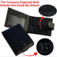 Custom Engraved Black Leather Wallet, Personalised Men's Monogrammed Wallet, Groomsmen Bifold Leather Wallet, Valentine's Day Gift for Him