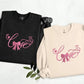 Embroidered Love Coquette Sweatshirt, Love Coquette Bow Valentine Sweatshirt, Valentines Day Couple Matching Jumper, Valentines Gift for Her
