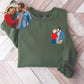Personalised Couple Photo Portrait Sweatshirt, Custom Faceless Drawing Sketch Printed Sweater, Couple Matching VDay Jumper, Valentine Gifts