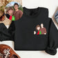 Personalised Couple Photo Portrait Sweatshirt, Custom Faceless Drawing Sketch Printed Sweater, Couple Matching VDay Jumper, Valentine Gifts