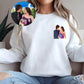 Personalised Couple Photo Portrait Sweatshirt, Custom Faceless Drawing Sketch Printed Sweater, Couple Matching VDay Jumper, Valentine Gifts