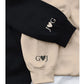 Matching Couple Valentine Hoodie, Embroidered Roman Numeral Hoody, Custom One Year Anniversary Hoodie, GF BF Couple Valentines Day Jumper