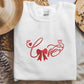 Embroidered Love Coquette Sweatshirt, Love Coquette Bow Valentine Sweatshirt, Valentines Day Couple Matching Jumper, Valentines Gift for Her