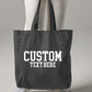 Personalised Tote Bags, Custom Text or Name Printed Totes, Cotton Canvas Shopping Bags, Bachelorette Party Gift for Her, Mother's Day Gifts