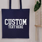 Personalised Tote Bags, Custom Text or Name Printed Totes, Cotton Canvas Shopping Bags, Bachelorette Party Gift for Her, Mother's Day Gifts