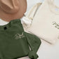 Matching Mom and Dad Embroidered Sweatshirt, Personalised Mom Dad Sweater, Kids Name on Sleeve Mama Jumper, Dad Crewneck, Mother's Day Gifts