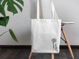 Personalised Birth Month Tote Bag, Custom Birth Flower Totes, Birthday Gift For Her, Mom Tote Bags, Shopping Canvas Bags, Mother's Day Gifts