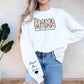 Personalised Mama Crewneck Sweatshirt, Custom Kids Name on Sleeve Sweater, Floral Mama Printed Mother Day Jumper, Mothers Day Gift for Mom