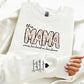 Personalised Mama Crewneck Sweatshirt, Custom Kids Name on Sleeve Sweater, Floral Mama Printed Mother Day Jumper, Mothers Day Gift for Mom