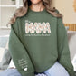 Personalised Mama Crewneck Sweatshirt, Custom Kids Name on Sleeve Sweater, Floral Mama Printed Mother Day Jumper, Mothers Day Gift for Mom