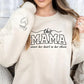 This Mama Wears Her Heart On Her Sleeve Sweater, Mom Sweatshirt Mother's Day Jumpers, Mom Crewneck Sweaters, Mothers Day Gifts
