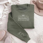 This Mama Wears Her Heart On Her Sleeve Sweater, Mom Sweatshirt Mother's Day Jumpers, Mom Crewneck Sweaters, Mothers Day Gifts