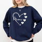 Custom Mimi Heart Sweatshirt, Personalised Mimi Crewneck, Cute Sweatshirt for Mom, Comfortable Mama Pullover, Mother's Day Gifts for Mimi