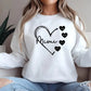 Custom Mimi Heart Sweatshirt, Personalised Mimi Crewneck, Cute Sweatshirt for Mom, Comfortable Mama Pullover, Mother's Day Gifts for Mimi