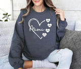 Custom Mimi Heart Sweatshirt, Personalised Mimi Crewneck, Cute Sweatshirt for Mom, Comfortable Mama Pullover, Mother's Day Gifts for Mimi