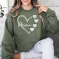 Custom Mimi Heart Sweatshirt, Personalised Mimi Crewneck, Cute Sweatshirt for Mom, Comfortable Mama Pullover, Mother's Day Gifts for Mimi