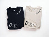 Personalised Fur Mama Sweatshirt, Dog Mom Sweater, Personalised Dog Ear On Sleeve Printed Sweater, Dog Lover Gift, Mothers Day Gifts for Her