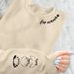 Personalised Fur Mama Sweatshirt, Dog Mom Sweater, Personalised Dog Ear On Sleeve Printed Sweater, Dog Lover Gift, Mothers Day Gifts for Her