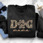 Dog Mama Sweatshirt, Dog Mom Crewneck for Her, Dog Paw Leopard Art Printed Sweater, Gift for Dog Lovers, Mama Sweatshirt, Mother's Day Gifts