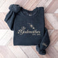 Embroidered Godmother Sweatshirt, Custom Godmama with Kids Names Sweaters, Godmother Proposal Crewnecks, Godmama Gifts, Mother's Day Gifts