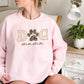 Dog Mama Sweatshirt, Dog Mom Crewneck for Her, Dog Paw Leopard Art Printed Sweater, Gift for Dog Lovers, Mama Sweatshirt, Mother's Day Gifts