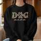 Dog Mama Sweatshirt, Dog Mom Crewneck for Her, Dog Paw Leopard Art Printed Sweater, Gift for Dog Lovers, Mama Sweatshirt, Mother's Day Gifts