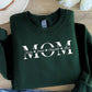 Personalised Mom Sweatshirt, Custom Kids Name Printed Sweatshirt, Minimalist Mummy Monogram Jumper, Mum Crewneck Sweater, Mother's Day Gift