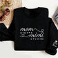 Personalised Mom Grandma Sweatshirt, Embroidered Kids Name on Sleeve Sweater, Pregnancy Announcement Jumper, Custom Est Date Mother Day Gift