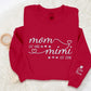 Personalised Mom Grandma Sweatshirt, Embroidered Kids Name on Sleeve Sweater, Pregnancy Announcement Jumper, Custom Est Date Mother Day Gift