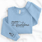 Personalised Mom Grandma Sweatshirt, Embroidered Kids Name on Sleeve Sweater, Pregnancy Announcement Jumper, Custom Est Date Mother Day Gift