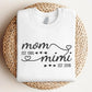 Personalised Mom Grandma Sweatshirt, Embroidered Kids Name on Sleeve Sweater, Pregnancy Announcement Jumper, Custom Est Date Mother Day Gift