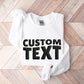 Custom Puff Print Sweatshirt, Personalised Embossed Print Crewnecks, Custom Team Name School Mascot Jumper, Personalised Gifts, Gift for Her