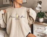 Personalised Mama and Mini Sweatshirt, Family Matching Crewneck Sweater, Custom Mom & Child Printed Jumper, Twinning Apparel, New Baby Gift