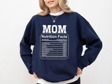 Mom Nutrition Facts Sweatshirt, Mama Nutrition Facts Crewneck Sweater, Funny Parenting Mothers Day Jumper, New Mom Sweater, Mothers Day Gift