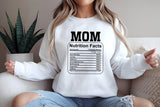 Mom Nutrition Facts Sweatshirt, Mama Nutrition Facts Crewneck Sweater, Funny Parenting Mothers Day Jumper, New Mom Sweater, Mothers Day Gift