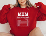 Mom Nutrition Facts Sweatshirt, Mama Nutrition Facts Crewneck Sweater, Funny Parenting Mothers Day Jumper, New Mom Sweater, Mothers Day Gift