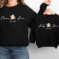 Personalised Mama and Mini Sweatshirt, Family Matching Crewneck Sweater, Custom Mom & Child Printed Jumper, Twinning Apparel, New Baby Gift