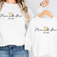 Personalised Mama and Mini Sweatshirt, Family Matching Crewneck Sweater, Custom Mom & Child Printed Jumper, Twinning Apparel, New Baby Gift