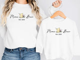 Personalised Mama and Mini Sweatshirt, Family Matching Crewneck Sweater, Custom Mom & Child Printed Jumper, Twinning Apparel, New Baby Gift
